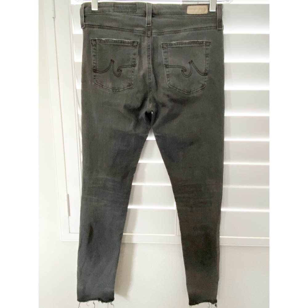 AG Adriano Goldschmied 🌟AG-ed Sz 28R The Farrah Skinny Ankle High Rise Jean Grey - Picture 8 of 10